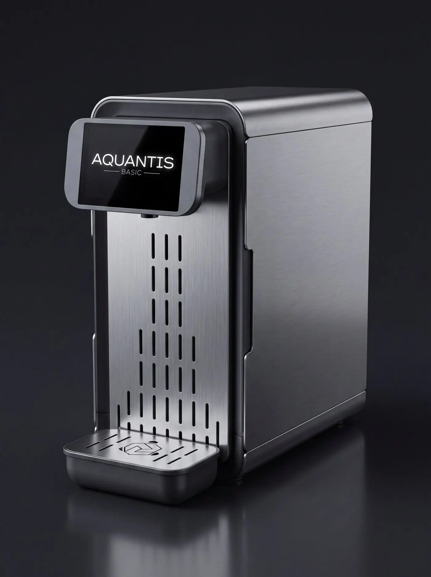 Устройство AQUANTIS Basic — корпус из нержавеющей стали с сенсорным экраном